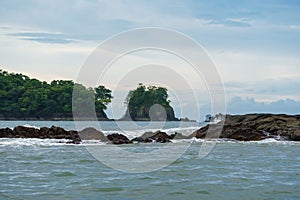 Rocks and uninhabited islands along the Pacific coast of Panama