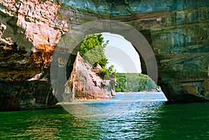 Rocks of the Upper Peninsula Superior Lake, Michigan, USA photo