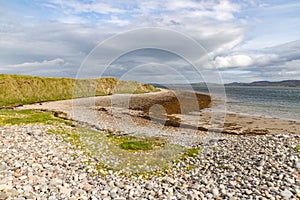 Rocks and vegetation at Bertra beach