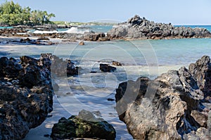 Rocks of Waialea  beach
