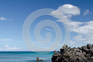 Rocks of Waialea  beach