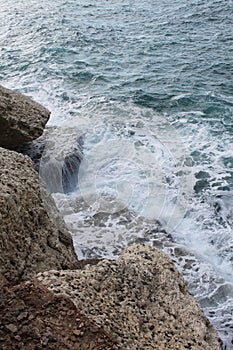 Rocks washed by Sea water