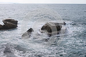 Rocks washed by Sea water