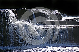 Rocks and water