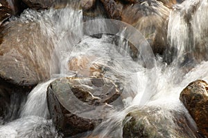 Rocks and water