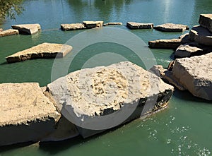 Rocks and water outdoor landscapes deign