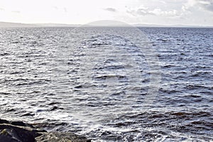 Rocks water waves seafoam blue landscape Ireland Northern Ireland limavady