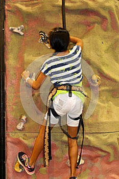 Rockwall climbing