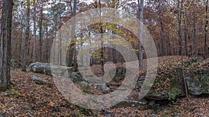 A rocky appalachian mountain landscape background.