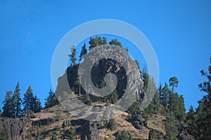 A rocky, arid summer landscape near Naches in Eastern Washington State