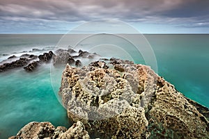 Rocky Atlantic coast in Fanore