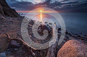 Rocky Baltic sea shore