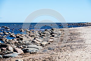 rocky beach in the baltic sea