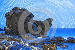 Roccioso Spiaggia blu lezione 