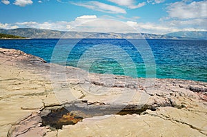 Rocky beach and coastline of Adriatic sea