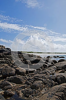 Rocky beach in Connemara, Ireland