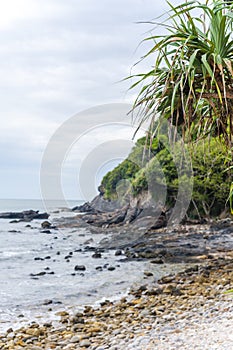 Rocky beach at Koh Lanta