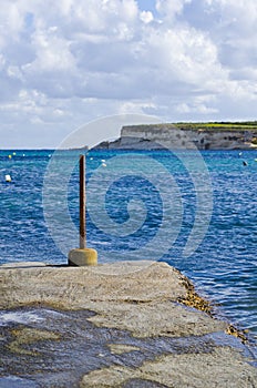 Rocky beach in Malta