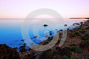 Rocky beach, San Francisco Bay