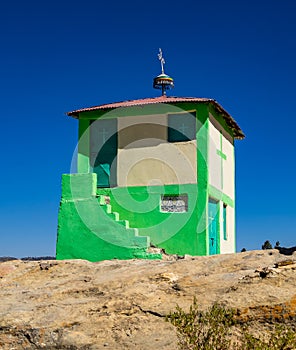 The rocky church of Wukro Cherkos in Ethiopia