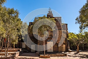 The rocky church of Wukro Cherkos in Ethiopia