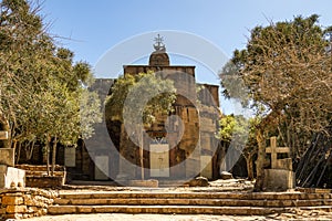 The rocky church of Wukro Cherkos in Ethiopia