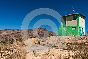 The rocky church of Wukro Cherkos in Ethiopia