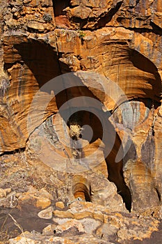 Rocky cliff face in Mpumalanga South Africa photo