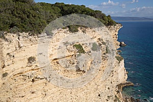 Rocky cliffs on the Andalucian Atlantic coast