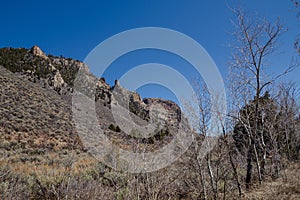 Rocky Cliffs in Dry Fork Utah