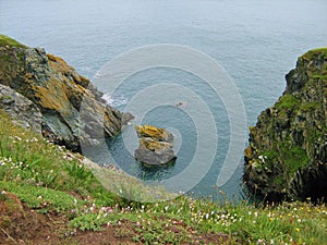 Rocky cliffs on Howth, Co.Dublin