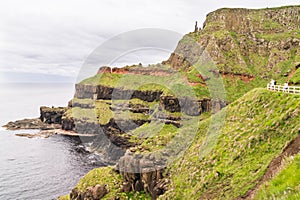 Rocky cliffs of the north Antrim coast, Northern Ireland