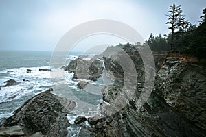 Rocky Cliffs on the Pacific Coast