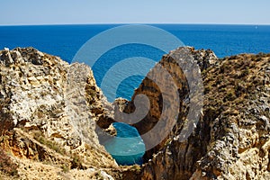 Rocky coast of the Algarve near Lagos