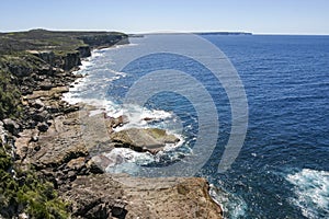 Rocky coast of Booderee National Park. NSW. Australia.