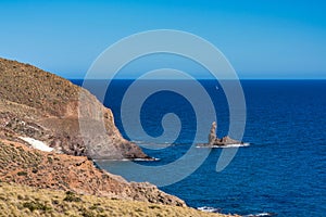 Rocky Coast of Cabo de Gata Nijar Park, Almeria, Spain photo