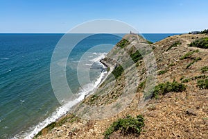 The rocky coast of Cape Emine. Bulgaria
