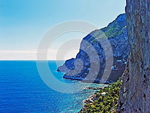 Rocky Coast on Capri, Italy