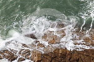 Rocky coast at the Cheung Chau Island in Hong Kong