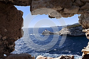 Rocky coast corsica