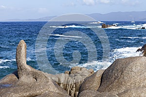 Rocky coast corsica