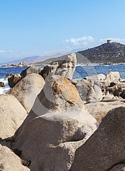 Rocky coast corsica