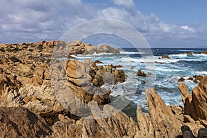 Rocky coast corsica