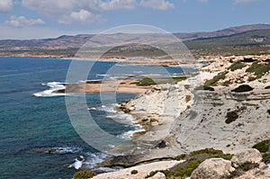 Rocky coast on Cyprus