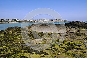 Rocky coast at Dinard in France