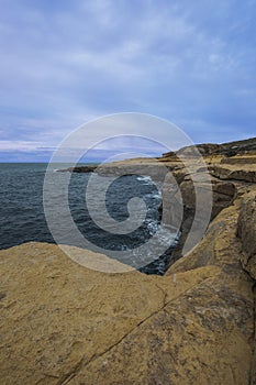 Rocky coast of Gozo - Malta - Mediterranean Sea