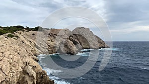 Rocky coast on the island of spain Mallorca