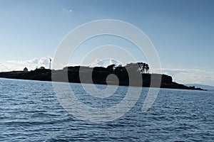 Rocky coast on Jeloy Island in the city of Moss by the Oslofjord