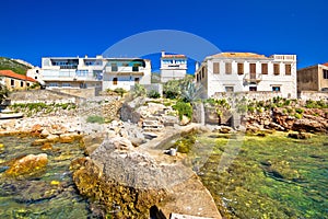 Rocky coast of Komiza on Vis island