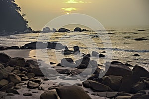 Rocky coast at Kuantan, Malaysia